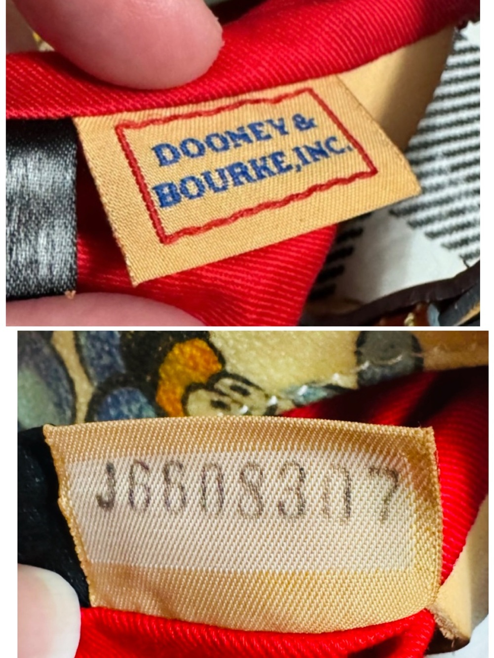 Dooney & Bourke Bee Print Hobo Bag with Rainbow Zipper & Pink Heart Y2K EUC - Picture 13 of 16